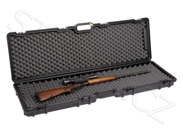 Wiltec geweerkoffer 310 x 256 x 86 mm voor kleine vuurwapens, wapenkoffer met schuimvulling voor pistolen en geweren, pistoolkoffer voor veilig transport met optioneel cijferslot