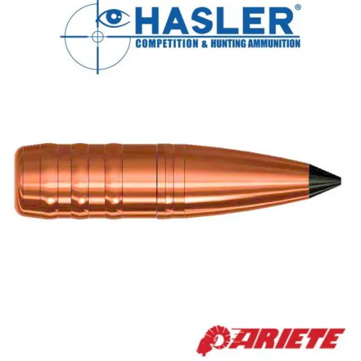 Bezolovnatá lovecká střela ráže 6,8 mm, diametr .277, hmotnost 112grs (7,3g). Střela s řízenou deformací se při zásahu začne otevírat a způsobí dlouhý ranivý kanál a silný zastavovací efekt. Hasler A270112