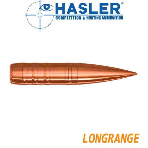 Hasler LONG RANGE 7 mm-es ólommentes céllövedék, átmérő .284, súly 160grs (10,4g). Kiváló, magas BC értékű lövedék nagy távolságokra történő versenyszerű sportlövészethez. Hasler L7160