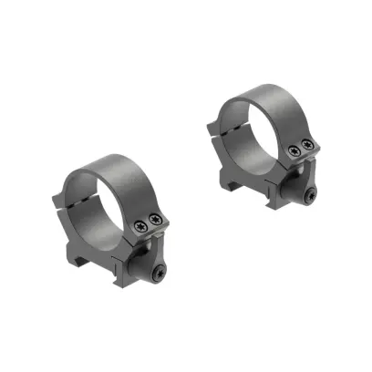 Pair of steel mounting scope rings, diameter 30mm, low. Designed for installation on Weaver / Picatinny rail.
