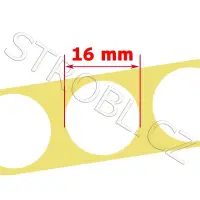 Zaklejki do tarcz strzeleckich – białe 16mm