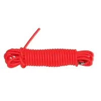 Round cord for tracking dogs - 6 mm (BIOTHANE), 8 meters, reflective orange