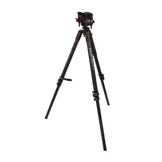 The modern lightweight DeathGrip Carbon Fiber Tripod is made of durable carbon fiber. The sturdy clamp grips your weapon and frees your hands.