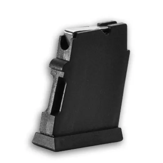 Chargeur en polymère de cinq cartouches pour les carabines CZ à percussion annulaire des nouvelles séries CZ 455 ; CZ 457 et CZ 512 en calibre .17 HMR ou .22 WMR.