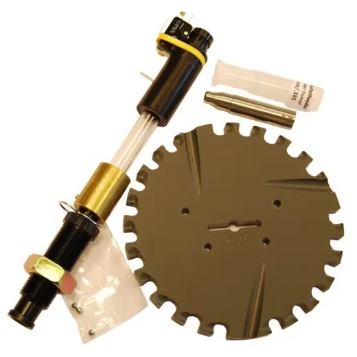 Handgun caliber conversion kit for Mr. Bulletfeeder. For use with 9mm Luger, 38 Super and similar calibers.