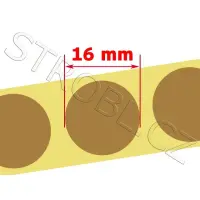 Zálepky na terč - hnědé 16mm