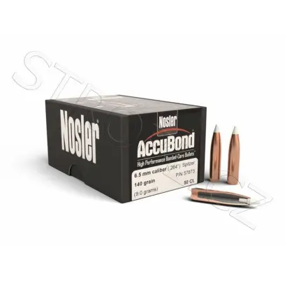 Střela Nosler AccuBond 6,5mm, dia .264, 140grs (9g). SKU: 57873
