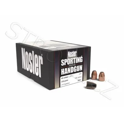 Bullet Nosler Sporting Handgun .45 cal, dia .451, 230grs (14,9g). SKU: 44922