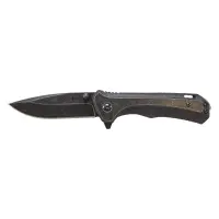 Stonewash 9Cr18MoV High Carbon Stainless Steel Blade, G10 & Aluminum Handle