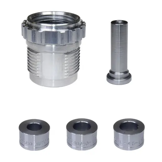 The Lee APP Bulge Buster Kit and the appropriate Lee Carbide Factory Crimp Die restores free function of rimless cases that have low base bulges.