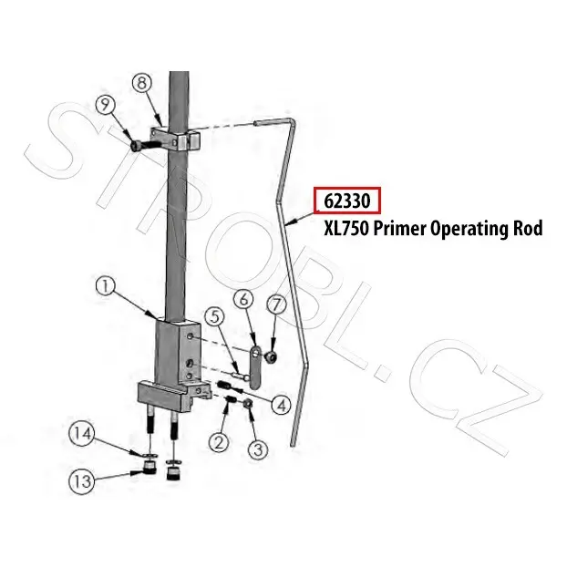 XL750 Primer operating rod