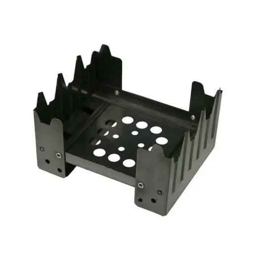 The Folding Stove 1.0 is a light, durable, and compact cooking platform perfect for mess kits, backpacking, and emergency situations. Legs fold flat for easy storage.