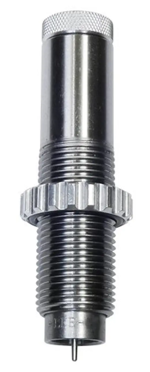 Lee Precision .22 ARC Halsmatrize für wiederladen. Der Ausstoßer drückt das Zündhütchen aus der Hülse und kalibriert nur den Hals, so dass keine Schmierung erforderlich ist. Gewinde 7/8-14.