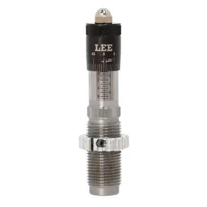 LEE Micrometer Bullet Seater – .400 Cor-Bon Outil d’enfoncement micrométrique pour un réglage précis et concentricité optimale. Réglage fluide au millième de pouce, guide de balle flottant, possibilité d’enfoncement et sertissage simultanés.