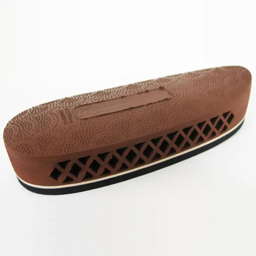 Tampon marron antidérapant avec Whiteline. Les plaquettes Pachmayr F325 Deluxe sont restées populaires en raison de leur aspect classique et de leurs excellentes qualités d'absorption du recul.