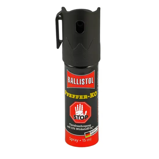Pfeffer-KO spray, 15 ml, blister - pepper spray PFEFFER-KO 15ml pepper spray in a blister pack fits in every pocket.