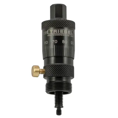 Triebel Feinversteller (komplett) mit Spindel für Setzmatrizen Für Setztiefeeinstellung der Standard Geschoss-Setzmatrizen und Bench-Rest Geschoss-Setzmatrizen. Neue Ausführung.