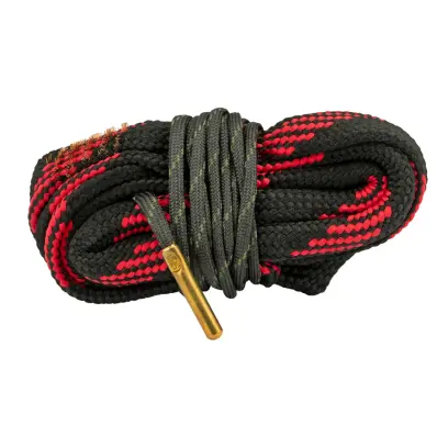 Corde de nettoyage de canon avec brosses en laiton intégrées.