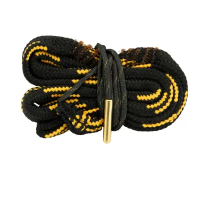 Corde de nettoyage de canon avec brosses en laiton intégrées.