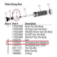 Decapping Rod Adapter for Lyman Pro Dies