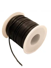 Kulatá kůže, hnědá, 2 mm