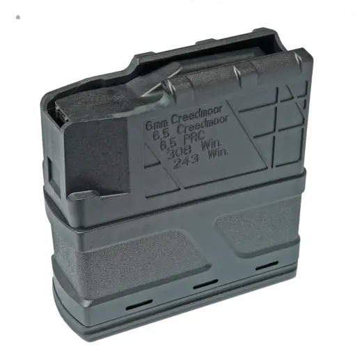 Magazine CZ 600 6mm Creed., 6,5mm Creed., 6,5 PRC, .308 Win. 10 round - plastic Ten-round plastic magazine for CZ 600 rifles in 6mm Creedmoor, 6,5mm Creedmoor, 6,5 PRC, .308 Win., .243 Win. calibers.