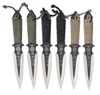 Throwing knives UZI, set of 6