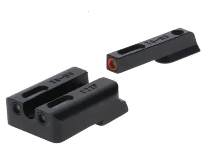 Tritiová mířidla Truglo TFX PRO pro pistole řady CZ P10 (kromě modelů s optikou) dokáží zacílit i v naprosté tmě bez baterií i nasvícení. Technologie TFO v nezničitelné uzavřené kapsli. Oranžový kroužek na předním mířidle.