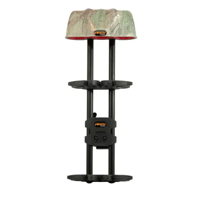 Faretra da caccia leggera e compatta per 5 frecce con design a basso profilo. Il sistema CAM•LOCK™ e i ganci in gomma consentono la rimozione rapida e silenziosa delle frecce. Completamente regolabile e adatta per tiratori destrorsi e mancini.