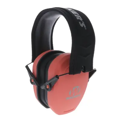 Passive Gehörschützer mit 27 dB Lärmminderung. Geeignet für Jagd, Schießen und Gehörschutz bei der Arbeit. Niedrigprofil-Ohrpolster für langanhaltenden Tragekomfort. Korallenfarbe.