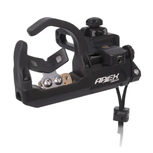 OVERTAKER LIMB-DRIVEN DROP-AWAY ARROW REST Nyílvesszőtámasz - jobbkezes. A nyílvesszőt a nyílvessző elengedéséig tartja, majd leesik, lehetővé téve a nyílvessző sima, minimális súrlódással és ellenállással történő távozását az íjból.