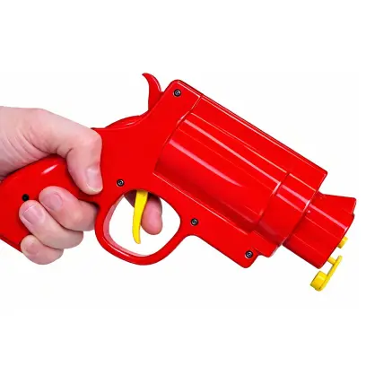 Origineller Ketchup- und Senfspender in Revolverform. Ideal für BBQ und Partys – ermöglicht präzises Dosieren mit Stil. Ein besonderes Accessoire, das jede Mahlzeit auflockert.