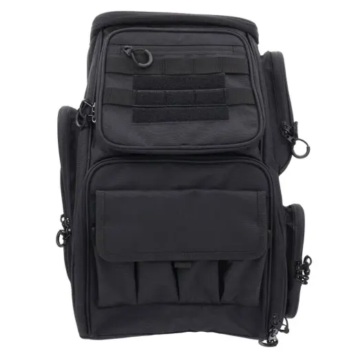 Range Backpack Smith & Wesson Multipurpose Smith & Wesson backpack for carrying pistols, magazines, and other gear. Comfortable to wear, ideal for range use and travel. Keeps your hands free and your equipment well organized.