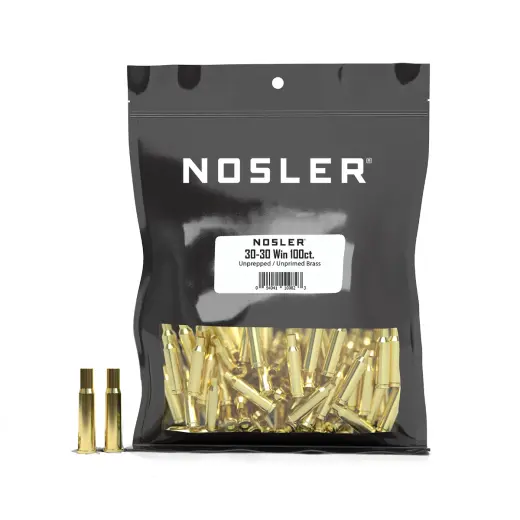 Nosler Bulk Unprepped Brass .30-30 Winchester (100 pcs) Nosler Bulk Unprimed Brass .30-30 Winchester for high-volume hand loaders (100 pcs).