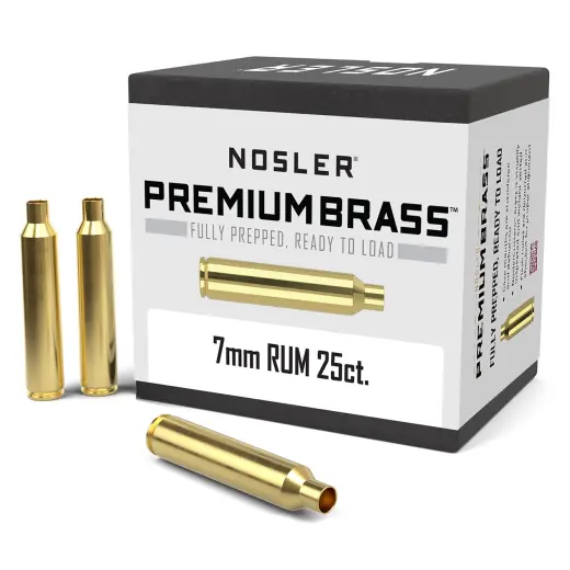 Nosler Premium Brass 7mm Remington Ultra Magnum per la ricarica di munizioni (25pz).