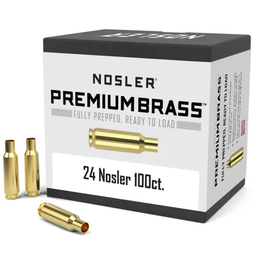 Hülsen Nosler Premium Brass .24 Nosler (100 Stk.) Hülsen Nosler Premium Brass im Kaliber .24 Nosler für Wiederladen (100 Stk).