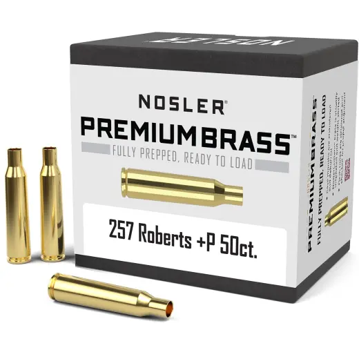 Nosler Premium Brass .257 Roberts +P (50 pcs) Nosler Premium Brass .257 Roberts +P for ammo reloading (50pcs).