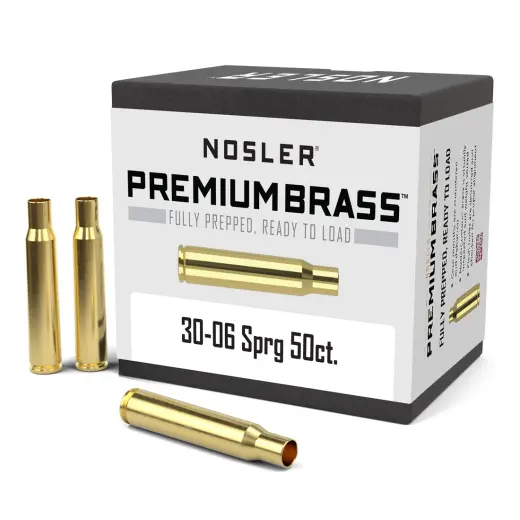 Hülsen Nosler Premium Brass .30-06 Springfield (50 Stk.) Hülsen Nosler Premium Brass im Kaliber .30-06 Springfield für Wiederladen (50 Stk).