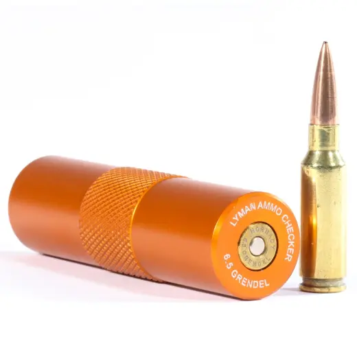 Ammo Checkers are gauges that allow a reloader to quickly confirm that their ammunition will fit in their chamber. Designed for caliber: 6,5mm Grendel.