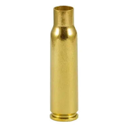 New, unprimed 6,8 mm Remington SPC brass case for ammo reloading. Made by Sellier&Bellot.