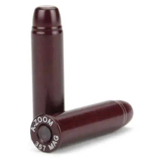 A-Zoom snap cap .357 Magnum - 6 pcs Tervezve biztonsági képzéshez, lőfegyver működésének teszteléséhez és a lőkúp biztonságos kioldásához sérülés nélkül. .357 Magnum lőfegyverekhez. Ár 6 db-ra.