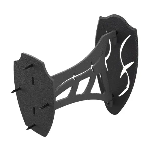 Supporto Skull Hooker per trofei tassidermici con portata fino a 16 kg. Braccio girevole a 180° per posizionamento ideale. Struttura in acciaio robusta con finitura marrone a polvere.