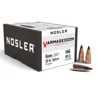 Bullets Nosler Varmageddon 6mm, dia .243, 55grs (100 pcs)