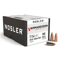 Bullets Nosler FBHP Varmageddon .17 Cal, dia .172, 20grs (100 pcs)