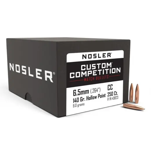 Nosler Custom Competition lövedék, 6,5 mm, átmérő .264, 140grs (9g), HPBT. SKU: 49823