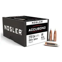 Střely Nosler AccuBond .270 Cal, dia .277, 130grs (50 ks)