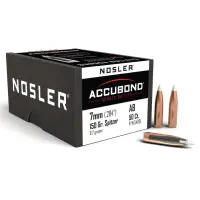 Střely Nosler AccuBond 7mm, dia .284, 150grs (50 ks)