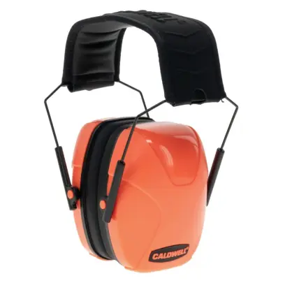 Lightweight passive youth earmuffs with 24 dB noise reduction. Low-profile design allows proper cheek weld, while soft cushions and a padded headband ensure comfort. Compact folding design.