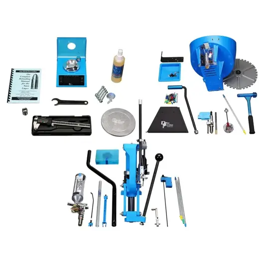 Dillon XL750 Deluxe Kit – .223 Remington Kompletní sada lisu XL750 pro .223 Rem./5,56. Obsahuje 5poziční lis s automatickou indexací, sadu karbidových matric, podavač nábojnic a bohaté příslušenství včetně nářadí a údržbové sady.