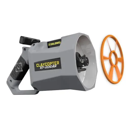 Elektrický vrhač holubů Caldwell s Bluetooth ovládáním a dosahem až 90 m. Lehký, přenosný, s Li-Ion baterií až na 300 vrhů. Nabízí oscilaci, wobble režim i vrhání dvojic. Kompatibilní s terči 90 i 110 mm.